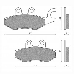 Τακάκια Daytona 84558 (FA418)(FD365) Τακάκια Daytona 84558 (FA418)(FD365)